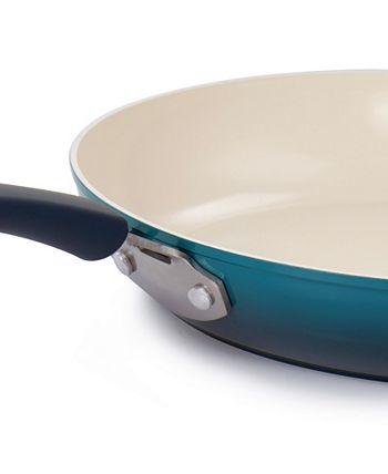 Oster Corbett 8-Piece Nonstick Aluminum Cookware Set in Teal