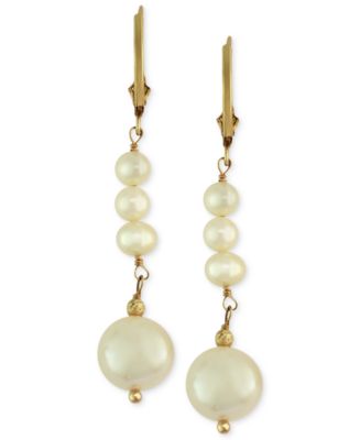 EFFY Collection EFFY Cultured Freshwater Pearl Earrings (4-1/2mm and ...