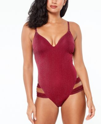 macy's red swimsuit