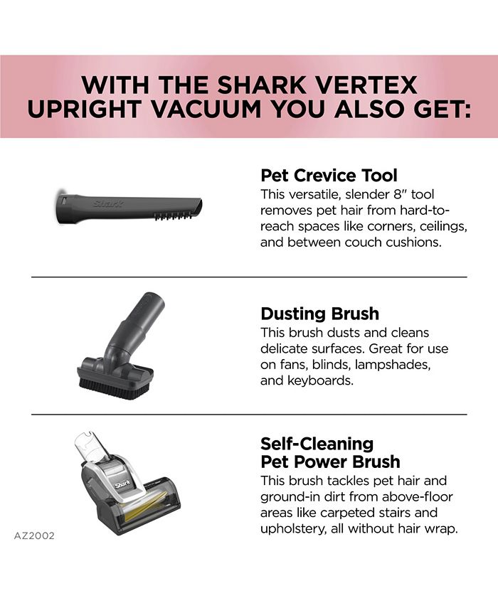Shark AZ2002 Vertex™ DuoClean® PowerFins Upright Vacuum with Powered