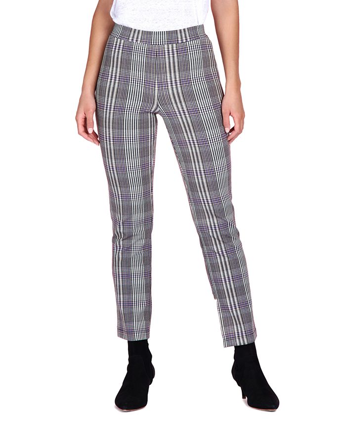 Sanctuary Carnaby Plaid Cropped Pants - Macy's