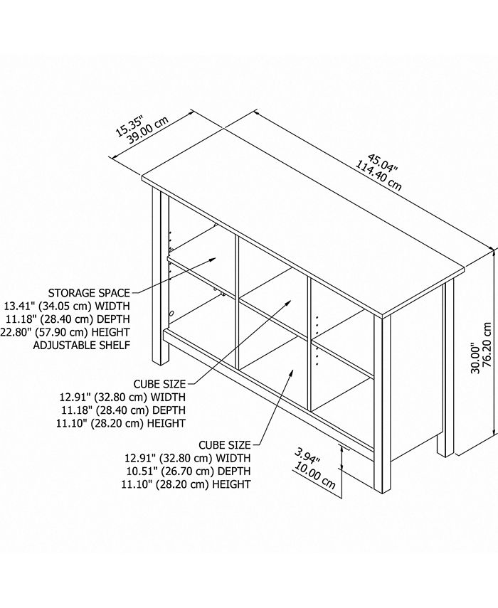 Bush Furniture Broadview 6 Cube Organizer Macy's