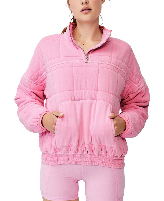 Tjw hooded online quilted zip thru