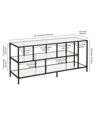 Winthrop TV Stand with Glass Shelves