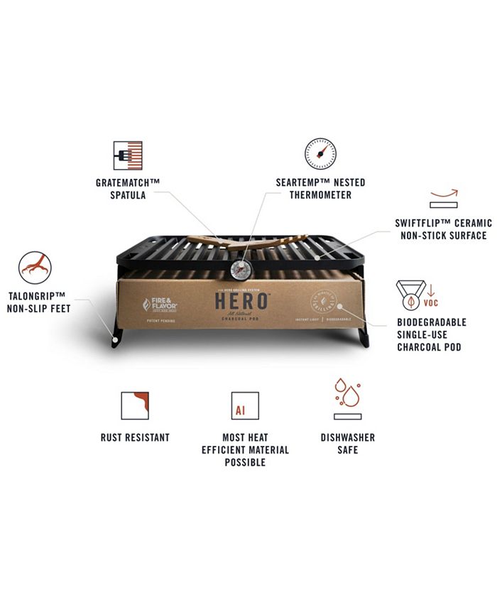 Fire & Flavor Fire Flavor FFG1 Hero Grill Kit Macy's