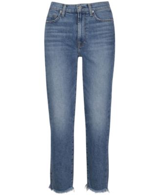 7 For All Mankind - Cropped Straight-Leg Jeans