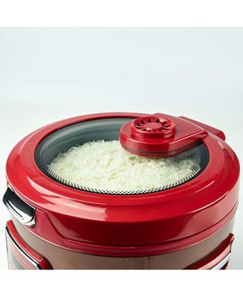 Aroma ARC-1230R 20-Cup Cooked Glass Lid Digital Rice Cooker - Macy's