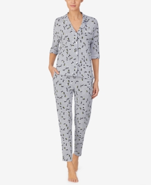 Dkny Sleepwear Floral Printed Pajama Set
