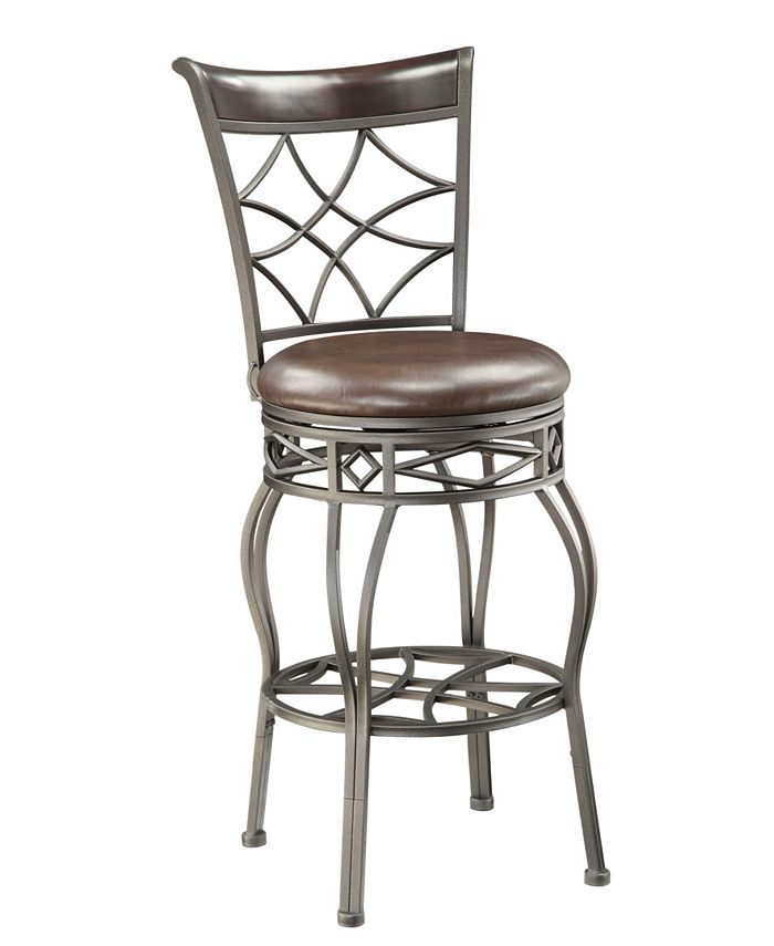 Furniture Swivel Metal Cross Back 2In1 Bar Stool Macy's