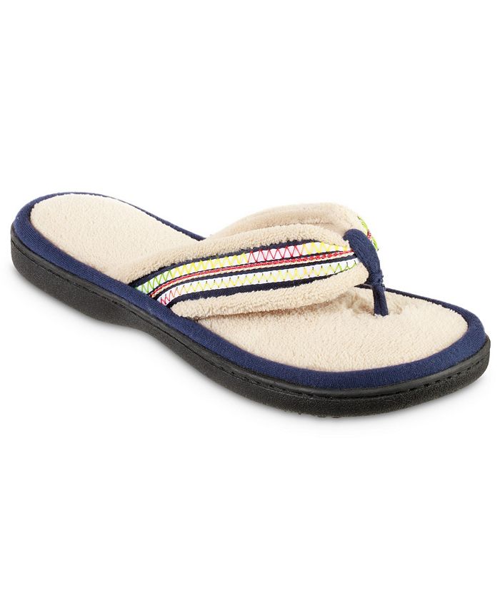 Isotoner Signature Isotoner Women's Microterry Anna Thong Slipper Macy's