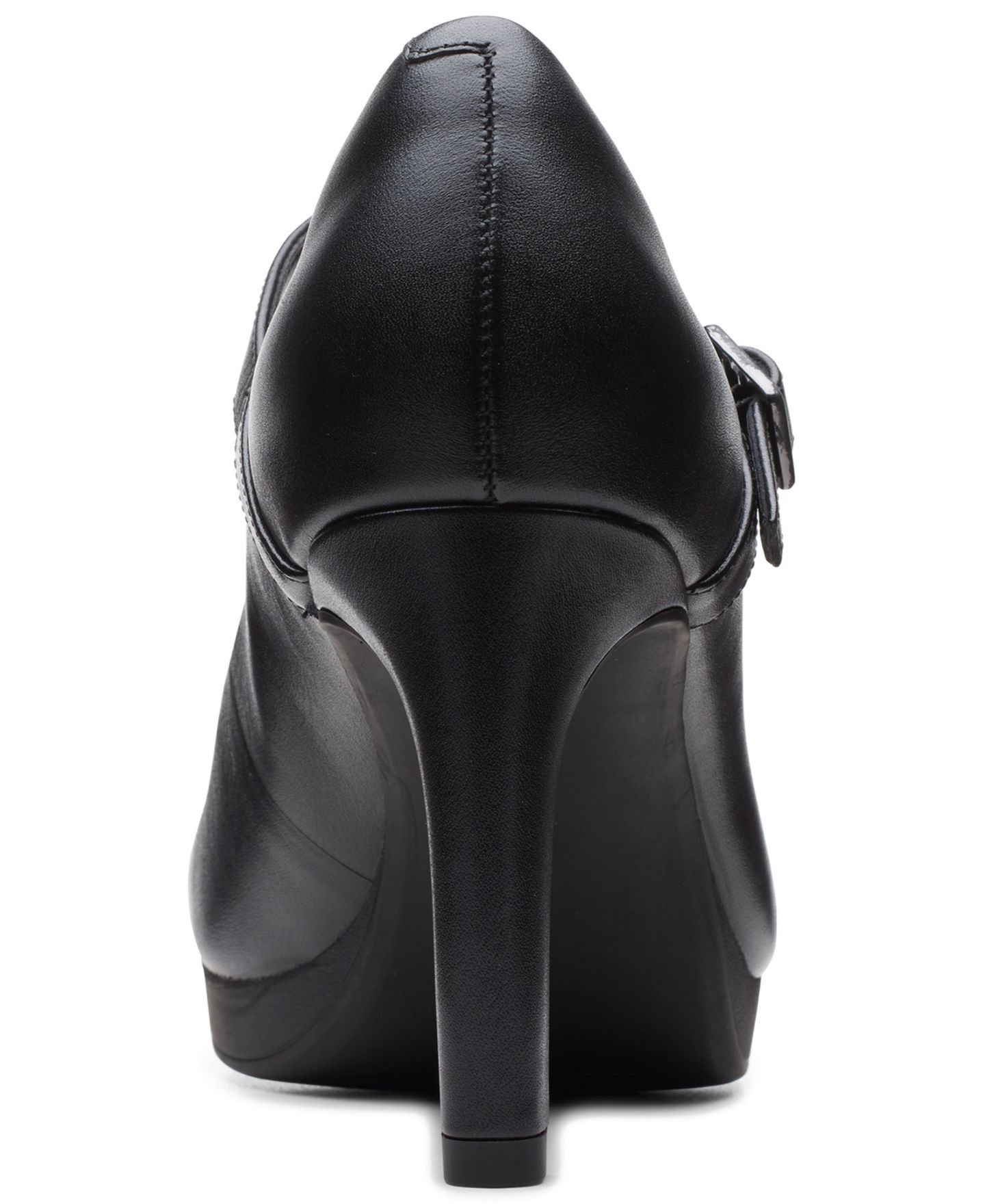 Обувь Clarks Women's Ambyr Shine Dress Shoes, цвет: Чёрный кожаный — фото 3