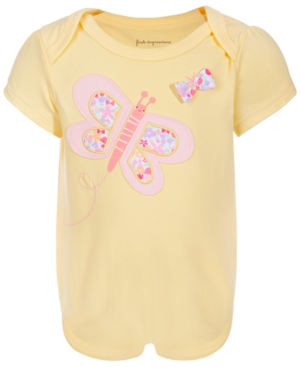 First Impressions Baby Girls Ditsy Butterfly Bodysuit Created for Macy's