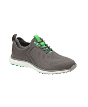 Shop Johnston & Murphy Men's Xc4 Water-resistant H2 Sport Hybrid Knit Golf Shoes In Gray
