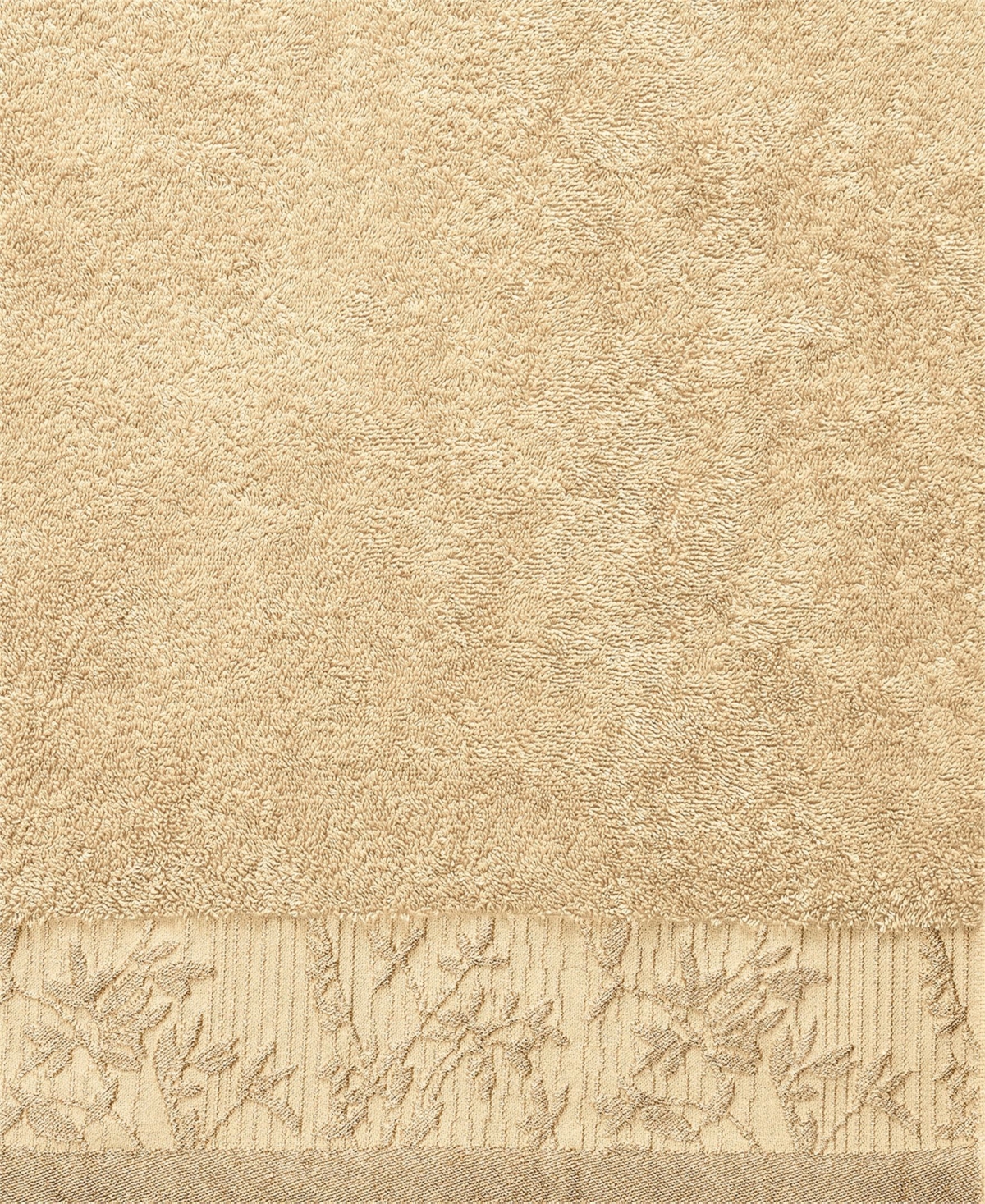 Superior Wisteria Floral Embroidered Jacquard Border Cotton 6 Piece Bath Towel Set