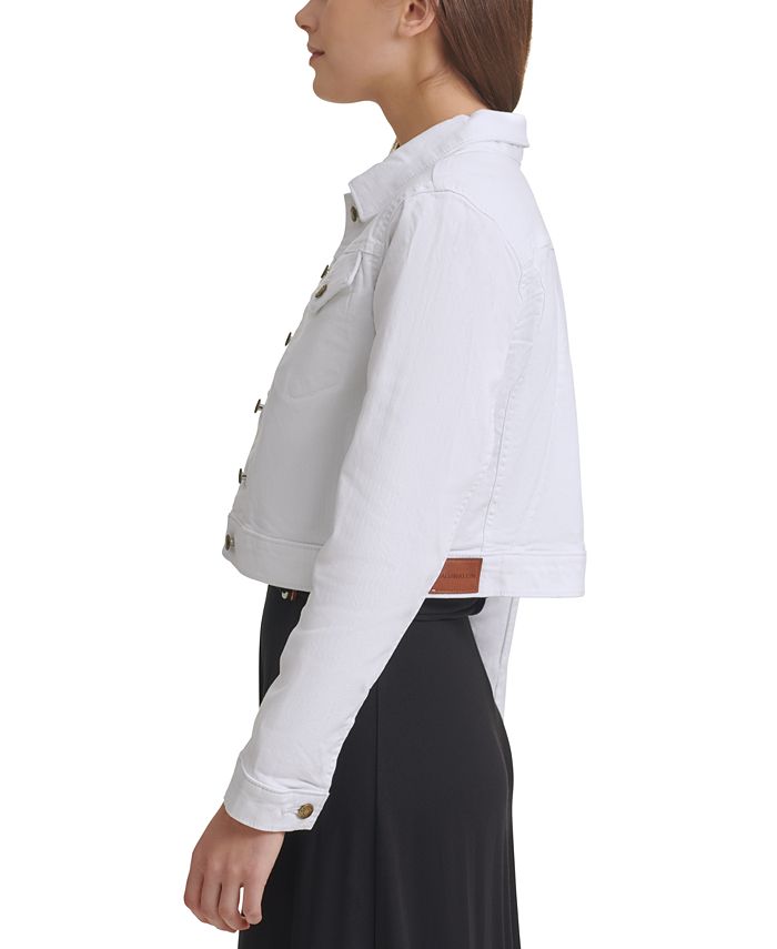 Calvin Klein Women's Denim Jacket White Size M