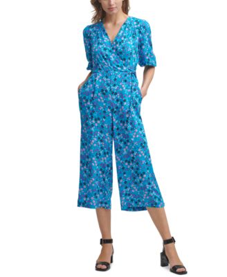 calvin klein floral jumpsuit