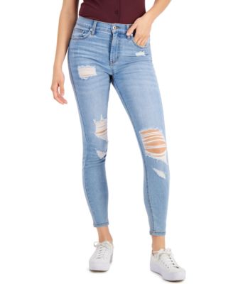 juniors distressed skinny jeans