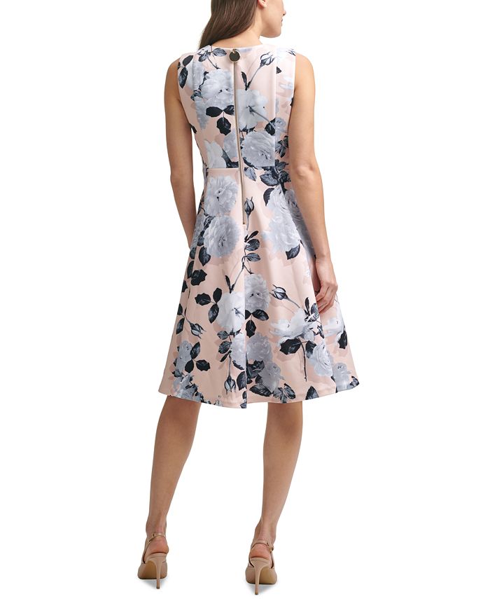 Calvin Klein Petite Floral Midi Dress - Macy's