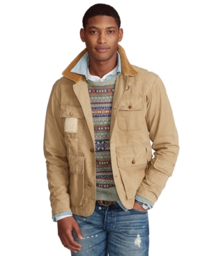 Polo Ralph Lauren Men's Shearling-Patch Wading Jacket