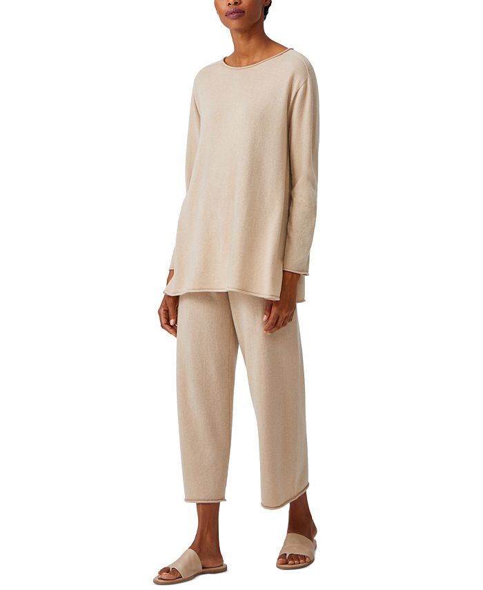 Eileen Fisher Cashmere Tunic Sweater - Macy's