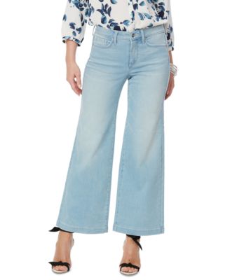 NYDJ Womens Cindi Relaxed Wide Leg Ankle Jeans - High Rise Drawstring Tie With Fray Hem & Lift Tuck® Technology - View #2