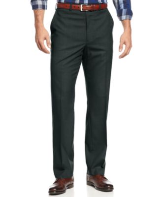 Michael Kors Michael Kors Men's Solid Classic-Fit Stretch Dress Pants ...