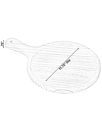 Wooden Round Shape Serving Tray Display Platter