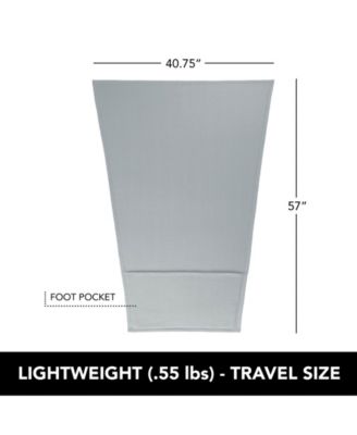 Brookstone Travel Blanket with Foot Pocket