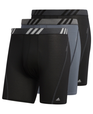 adidas Men's 3-Pk Performance Mesh Boxer Briefs