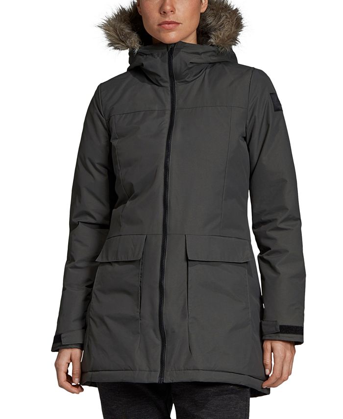 adidas Women's Insulated Faux Fur-Trimmed Parka & Reviews - Jackets ...