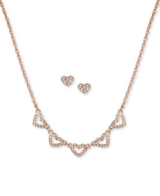 charter club rose gold necklace