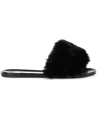 Women's Dusk Faux Fur Band Slide Sandals
