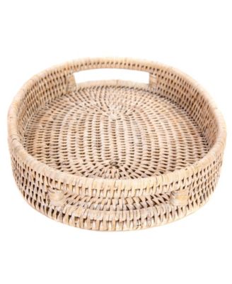 Artifacts Trading Company Rattan Oval Vanity Tray
