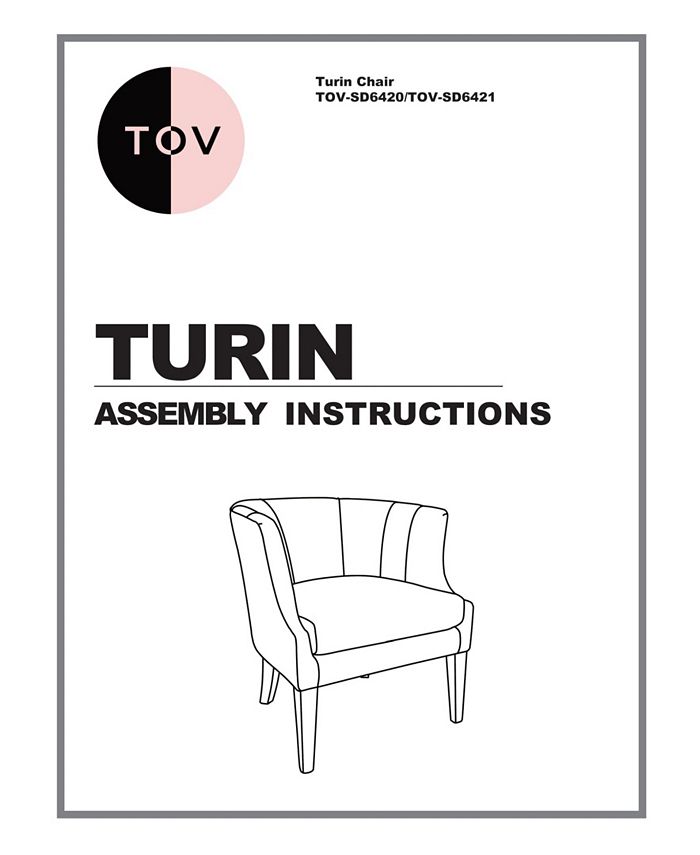 TOV Furniture Turin Velvet Chair Macy's