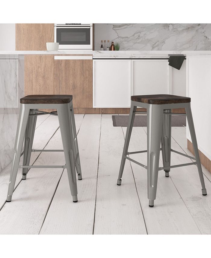 Atwater Living Zeno 24" Counter Stool with Seat & Reviews Furniture