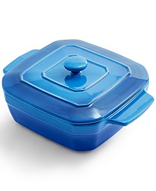 CLOSEOUT! 8" Square Stoneware Baking Pan with Lid, Created for Macy's