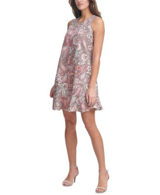 Tommy Hilfiger - Paisley Sleeveless Shift Dress