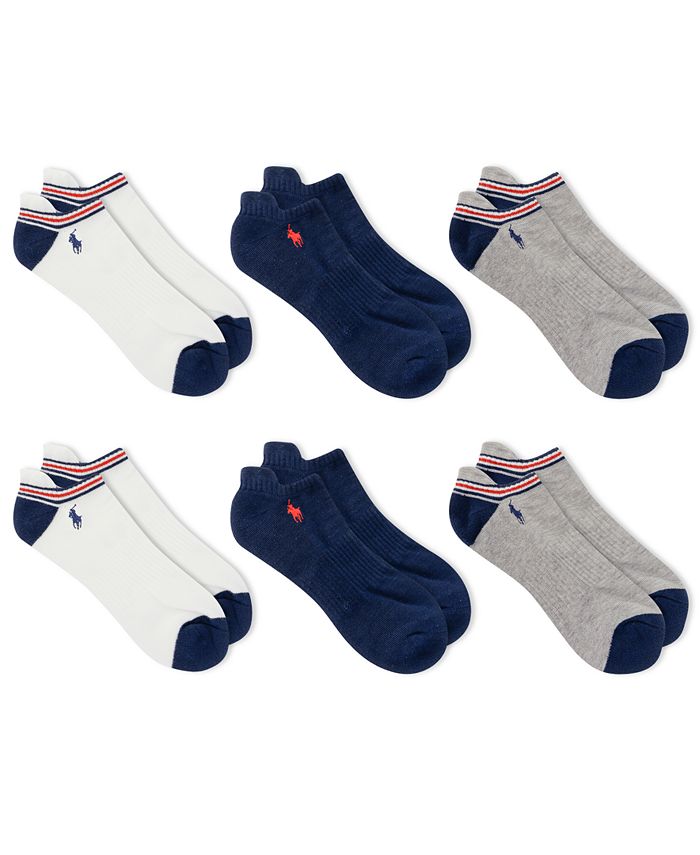 Polo Ralph Lauren Men's 6-Pk. Low-Cut Socks - Macy's