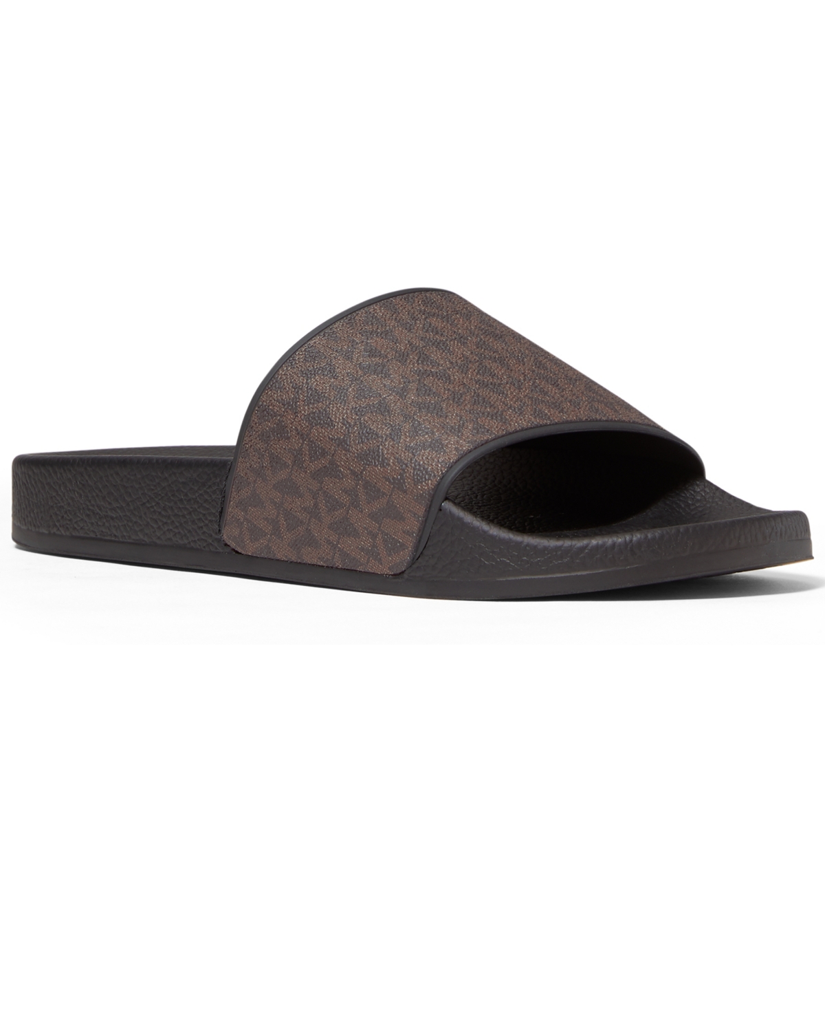 Shop Michael Kors Men's Jake Slide Sandals In Brown,black