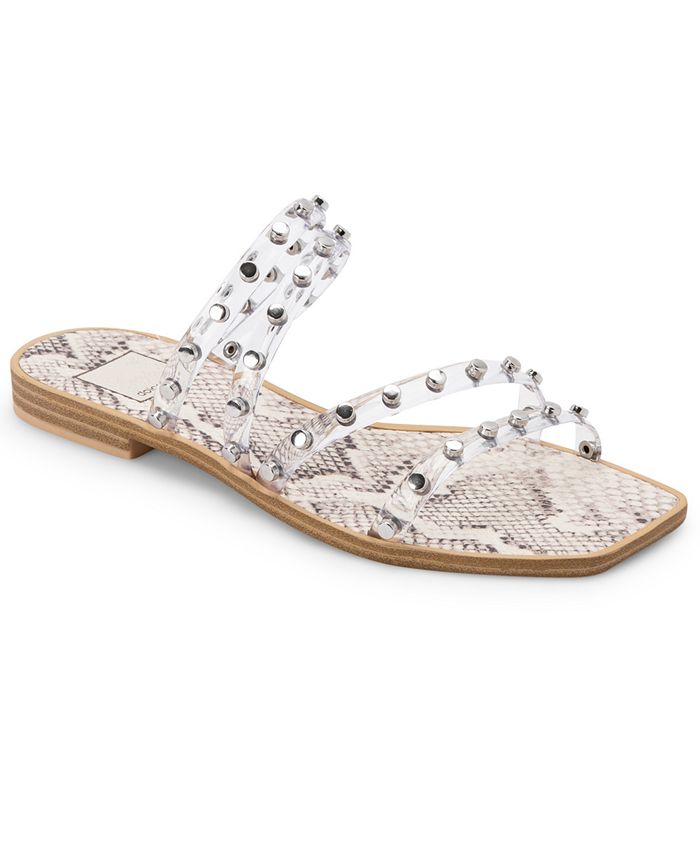 Dolce Vita Izabel Studded Strappy Flat Sandals - Macy's