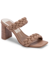 Dolce Vita Paily Braided Two-Band City Sandals - Cafe