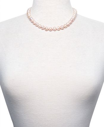 Macy's - Pink Cultured Freshwater Pearl (9-1/2-10-1/2mm) 17-1/2" Collar Necklace