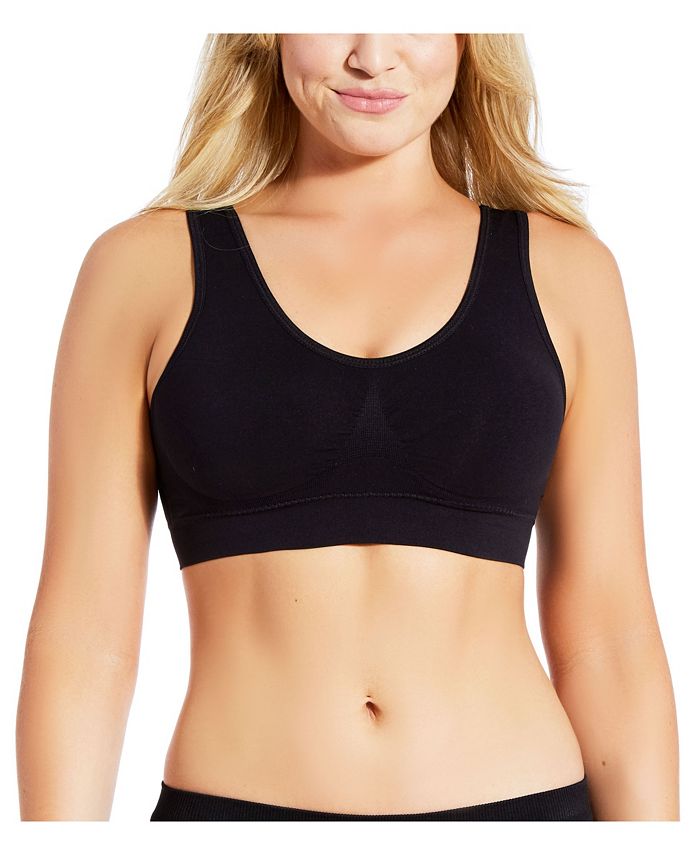 iCollection Women's Seamless 1 Piece Push-up Bra with No Hooks and