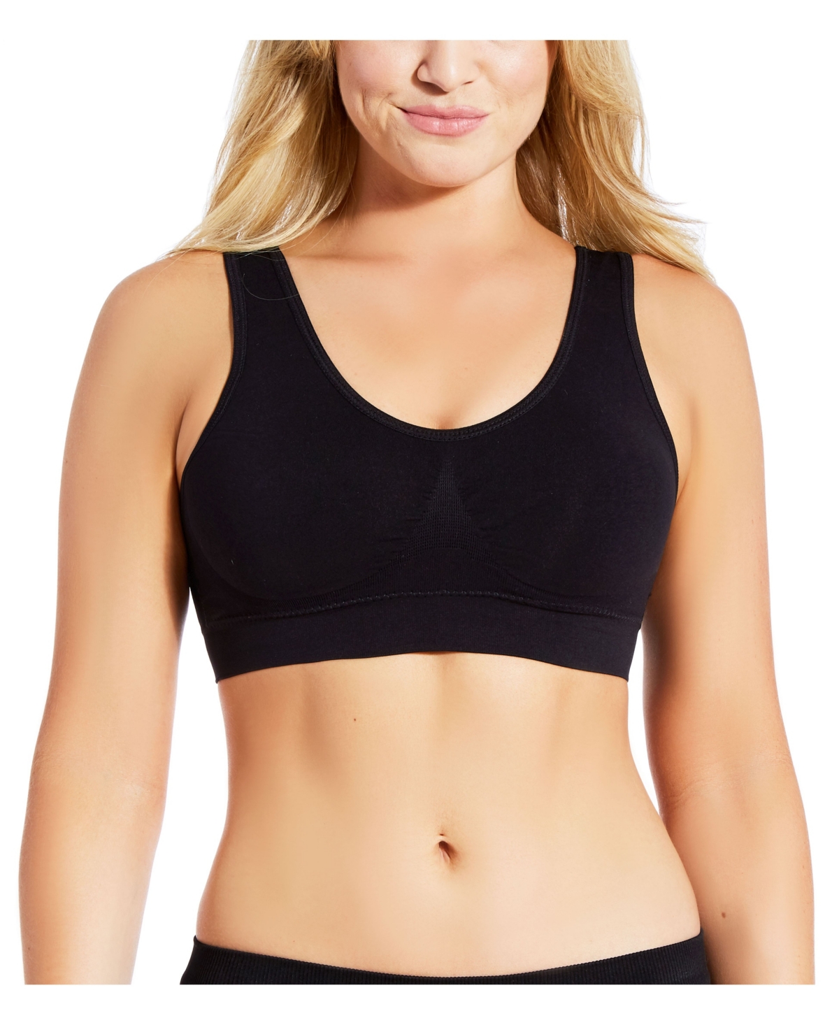 Women's Seamless 1 Piece Push-up Bra with No Hooks and Wires - Taupe