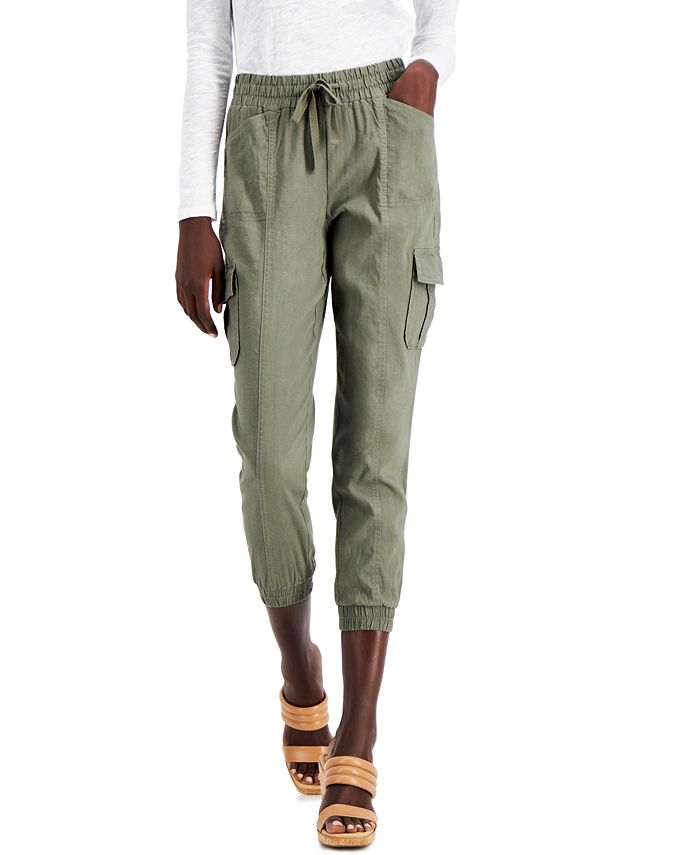 INC International Concepts Petite Cargo Jogger Pants, Created for Macy ...