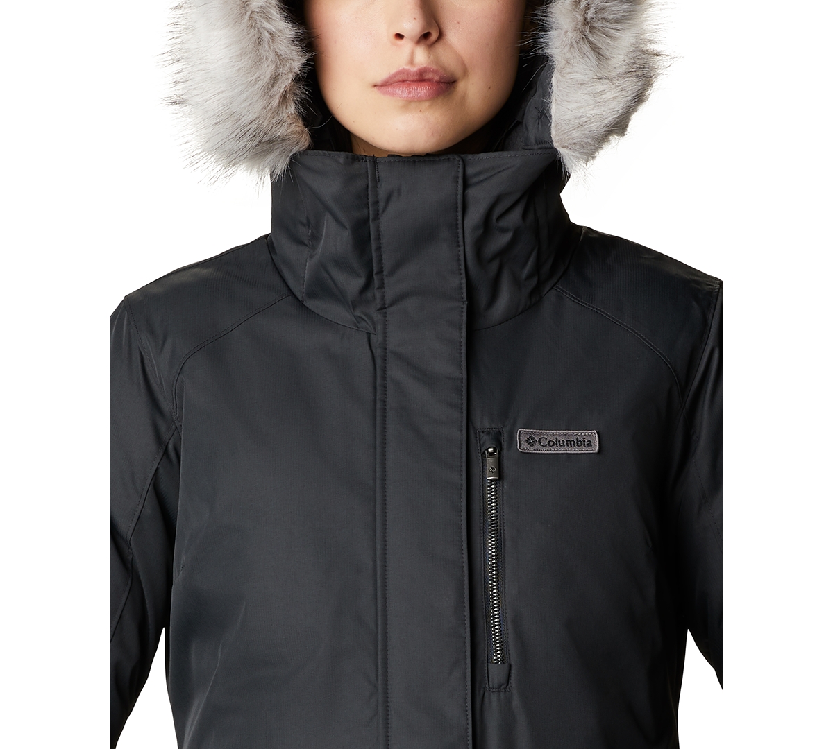 Columbia Women's Suttle Mountain Long Insulated Jacket In Black