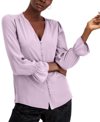 macy's purple blouses