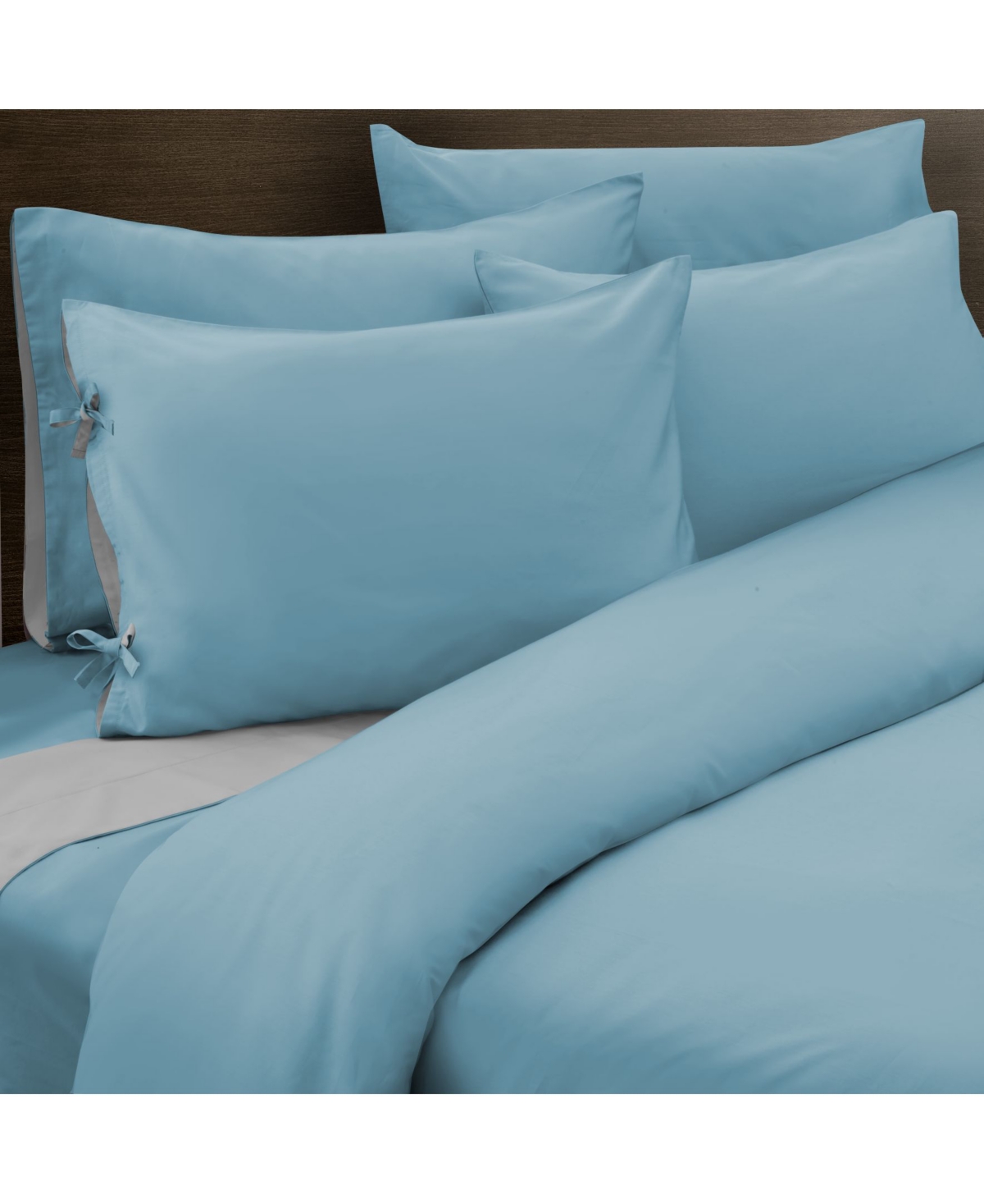 Grace Home Fashions Flip Totally Reversible 500 Thread Count 3 Piece Duvet, Full/queen Bedding In Aqua/silver