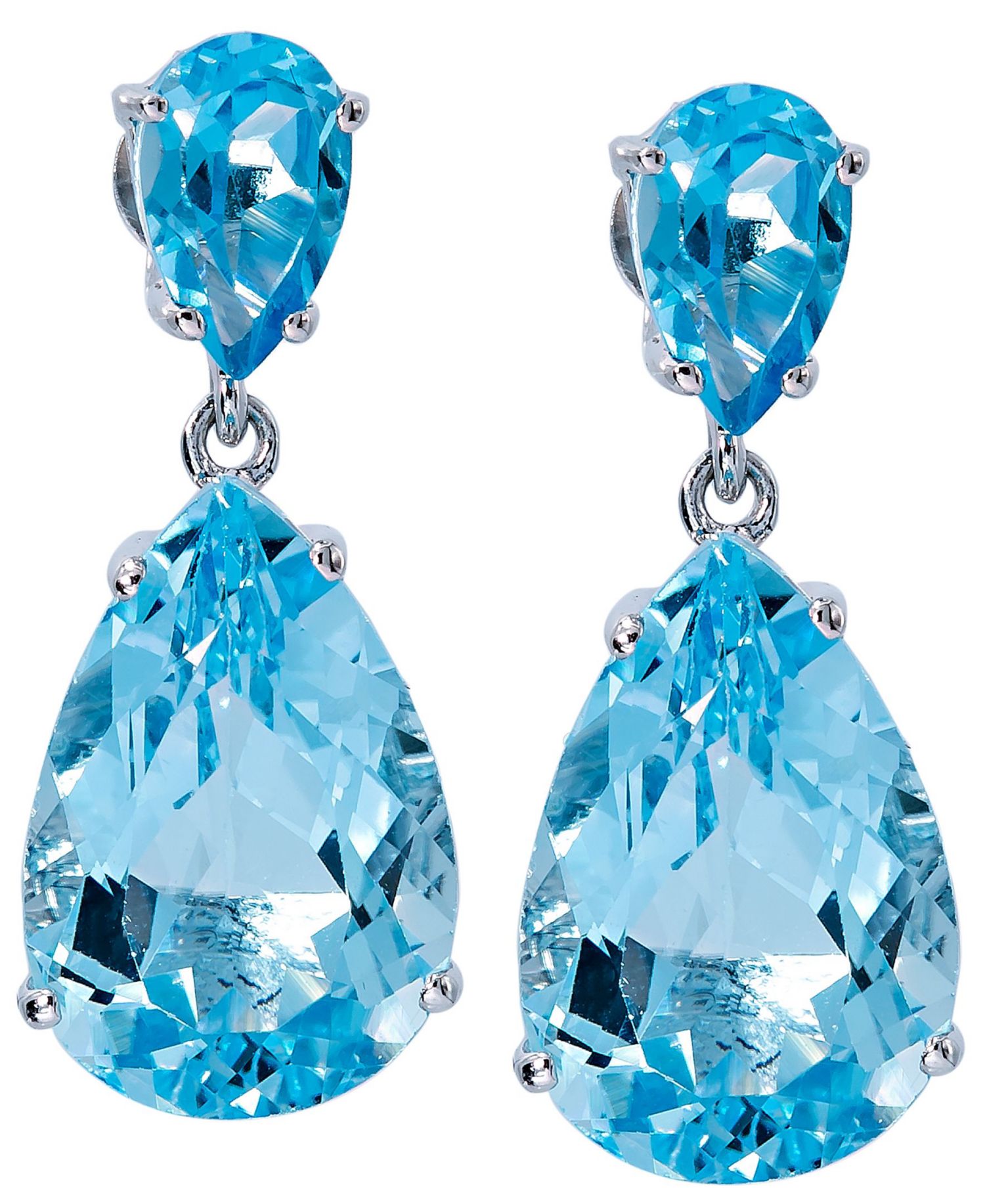 Women's Drop Earrings in Sterling Silver