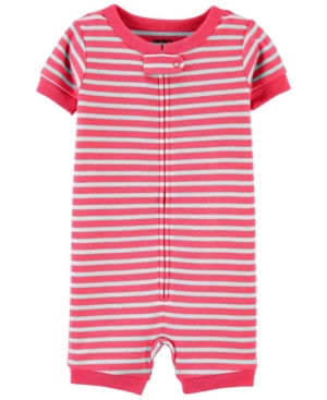 Carter's Toddler Boys or Girls Striped Snug Fit Romper Pajama Set